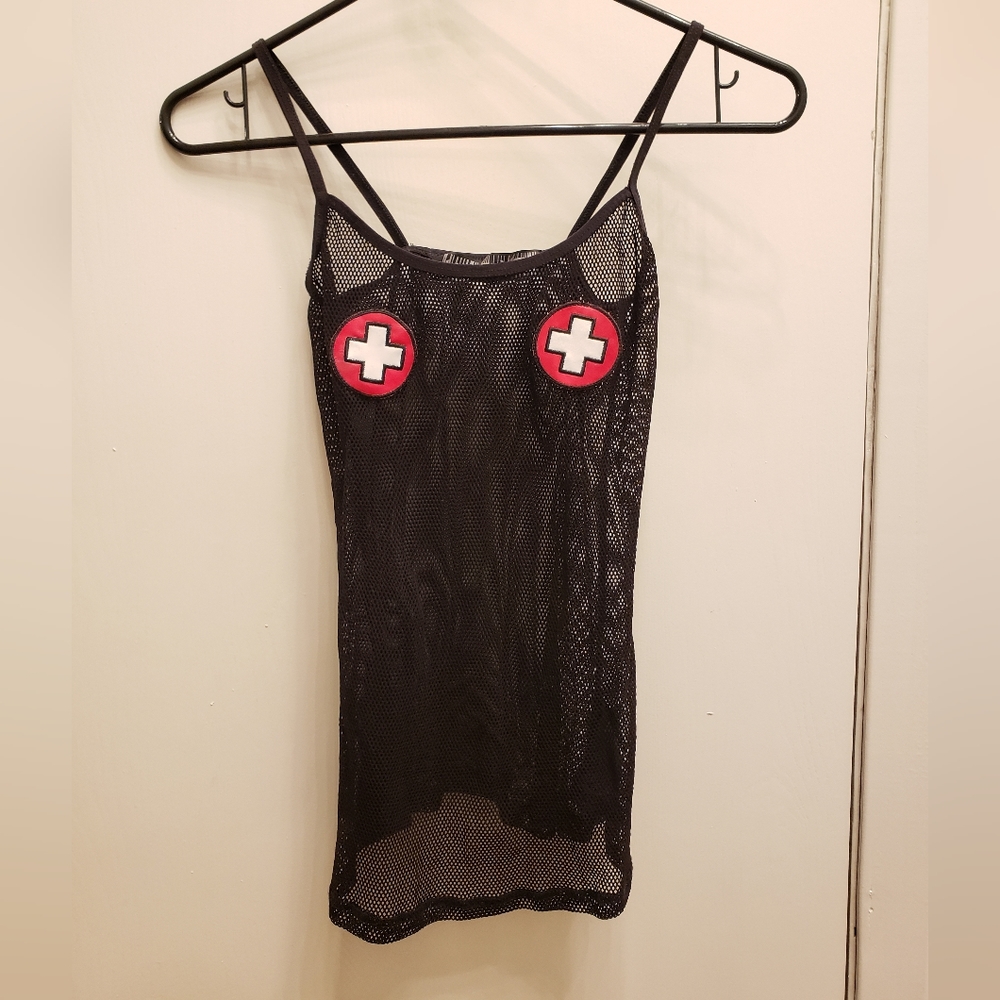 Lip Service fishnet top